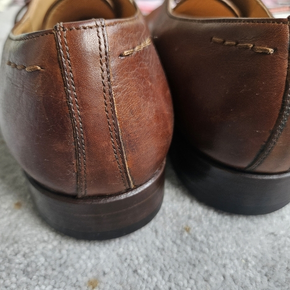 Bally Vintage Mens Brown Leather Dunmore Shoes Size 10.5D - Picture 6 of 9